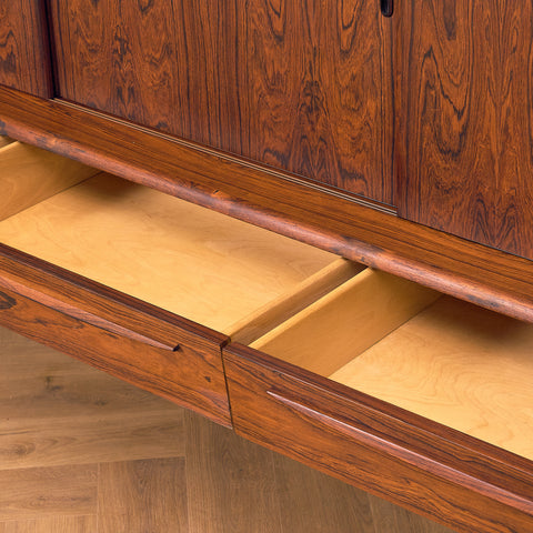 Danish highboard in Santos rosewood