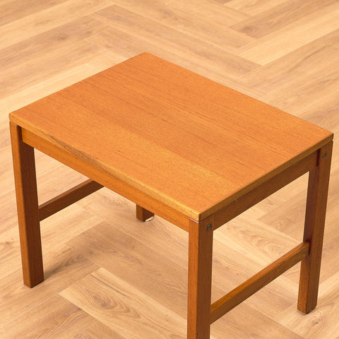 Mid-century side table in teak