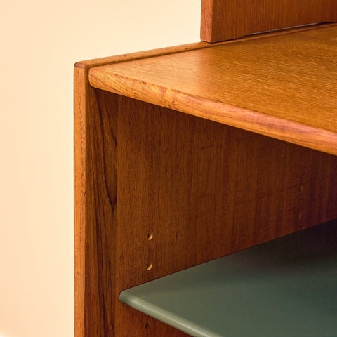 Swedish bookshelf in teak