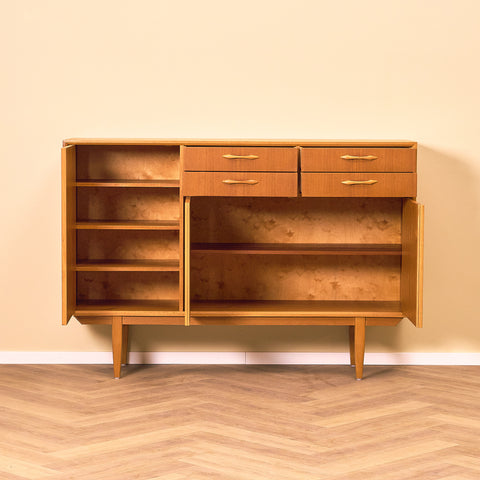 Swedish highboard in teak and oak