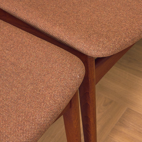 Danish dining chairs in teak, model 'Stol nr4', by Thorsø Stole- och Møbelfabrik
