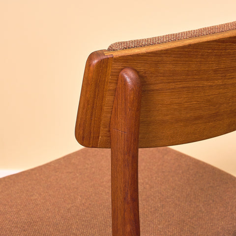 Danish dining chairs in teak, model 'Stol nr4', by Thorsø Stole- och Møbelfabrik