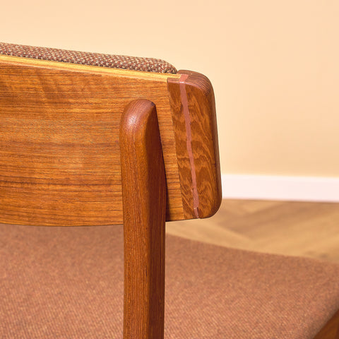 Danish dining chairs in teak, model 'Stol nr4', by Thorsø Stole- och Møbelfabrik