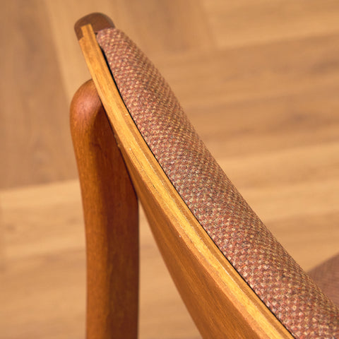 Danish dining chairs in teak, model 'Stol nr4', by Thorsø Stole- och Møbelfabrik