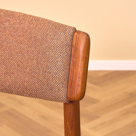 Danish dining chairs in teak, model 'Stol nr4', by Thorsø Stole- och Møbelfabrik