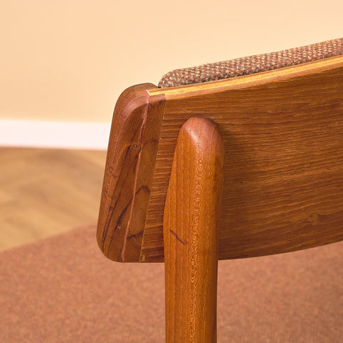 Danish dining chairs in teak, model 'Stol nr4', by Thorsø Stole- och Møbelfabrik