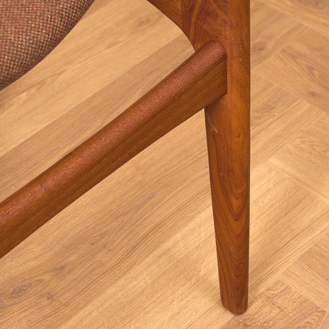 Danish dining chairs in teak, model 'Stol nr4', by Thorsø Stole- och Møbelfabrik