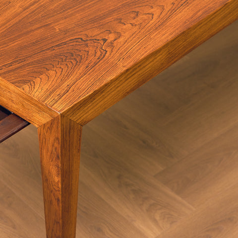 Danish coffee table in Santos rosewood by Severin Hansen for Haslev Møbelfabrik