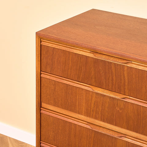 Danish chest of drawers in teak
