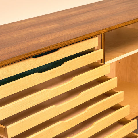 Danish sideboard in Santos rosewood by Poul Hundevad for Hundevad & Co.