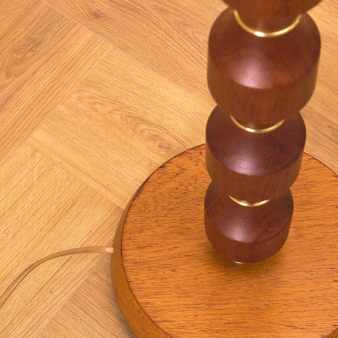 Swedish floor lamp in teak by Möllers Armatur AB