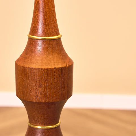 Swedish floor lamp in teak by Möllers Armatur AB