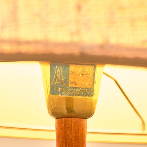 Swedish floor lamp in teak by Möllers Armatur AB