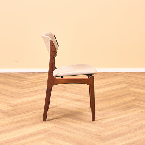 Danish dining chairs in teak, model OD49 by Erik Buch for OD Møbler