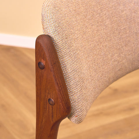 Danish dining chairs in teak, model OD49 by Erik Buch for OD Møbler