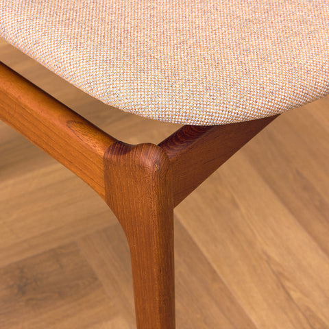 Danish dining chairs in teak, model OD49 by Erik Buch for OD Møbler