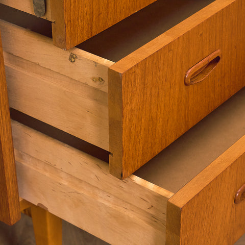 Swedish secretary in teak by Svensk Mobelindustri