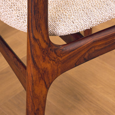 Danish dining chairs in Santos rosewood, model OD49 by Erik Buch for OD Møbler