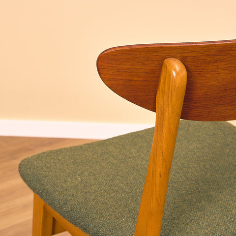 Dining chairs in teak & beech by Farstrup, model 210