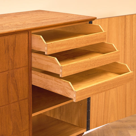 Swedish sideboard in teak by AB Tabergsmöbler, Småland