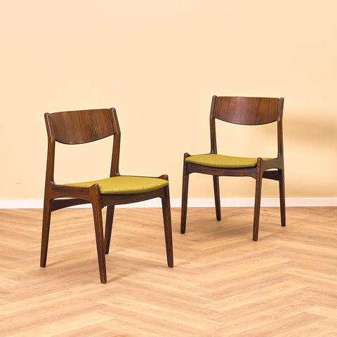 Danish dining chairs in Santos rosewood by Sorø Stolefabrik