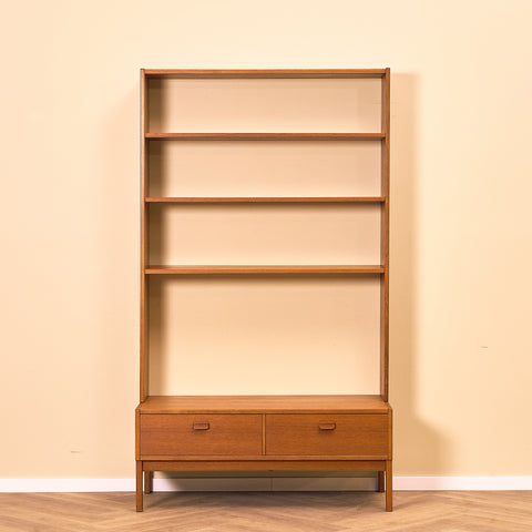 Swedish bookshelf in teak by Ulferts Tibro