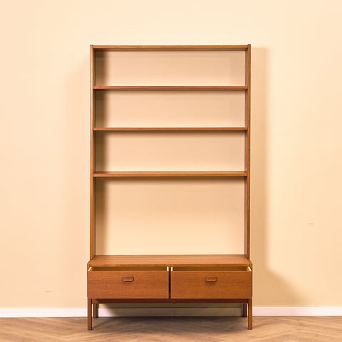 Swedish bookshelf in teak by Ulferts Tibro