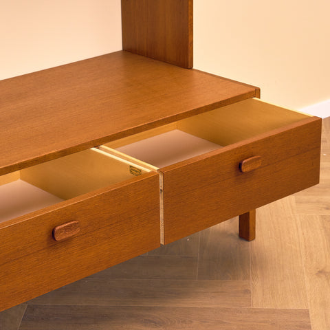 Swedish bookshelf in teak by Ulferts Tibro