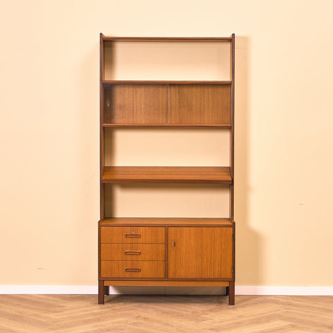 Swedish bookshelf in teak
