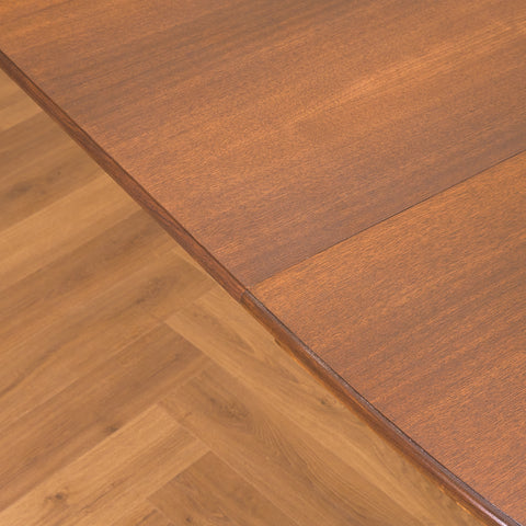 Swedish oval dining table in teak and beech by Svante Skogh, model "Vindö"