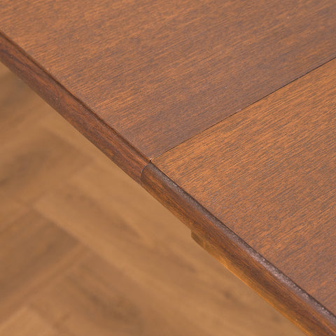 Swedish oval dining table in teak and beech by Svante Skogh, model "Vindö"