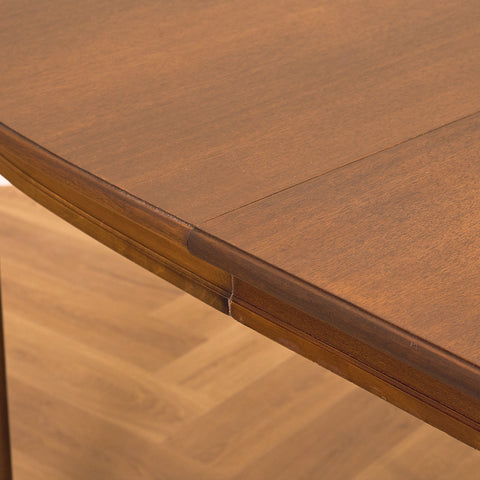 Swedish oval dining table in teak and beech by Svante Skogh, model "Vindö"