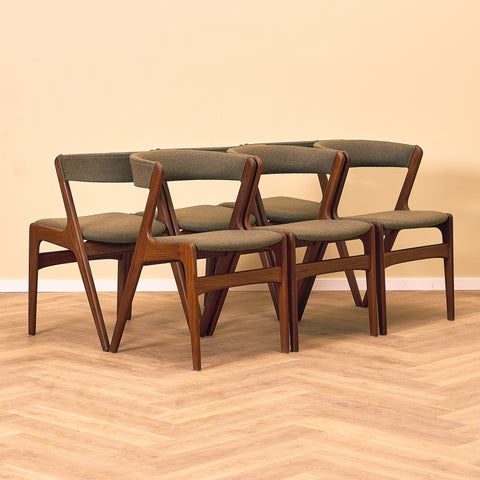 Danish set of 6 dining chairs 'model 68' by Anderstrup Møbelfabrik