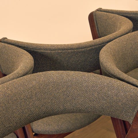 Danish set of 6 dining chairs 'model 68' by Anderstrup Møbelfabrik