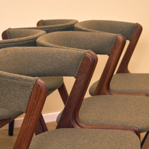 Danish set of 6 dining chairs 'model 68' by Anderstrup Møbelfabrik