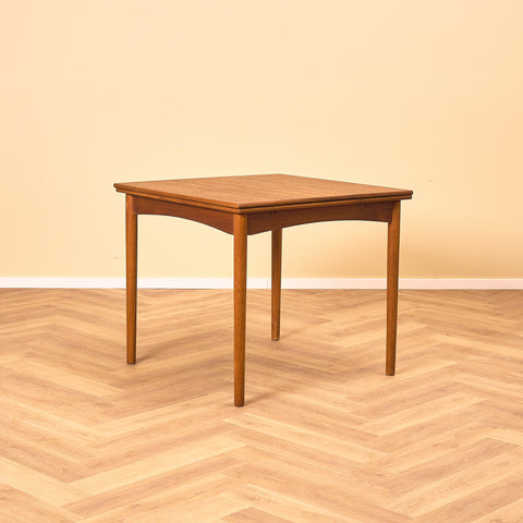 Danish square dining table in teak