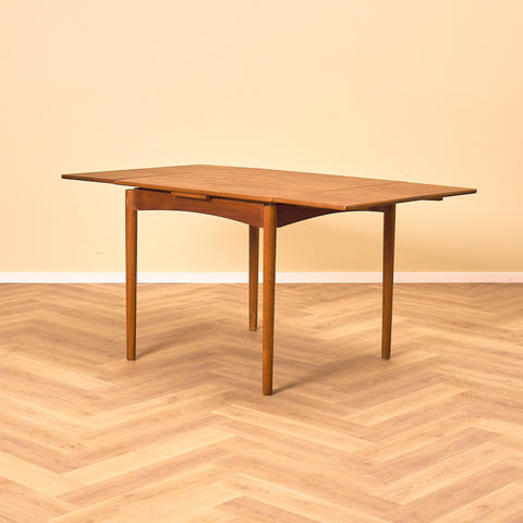 Danish square dining table in teak