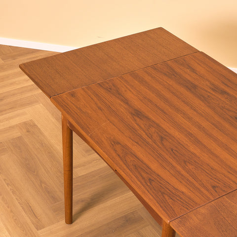 Danish square dining table in teak