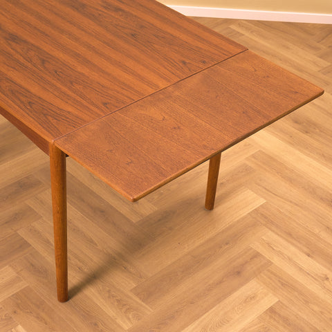 Danish square dining table in teak