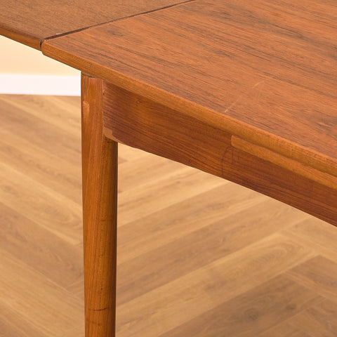 Danish square dining table in teak