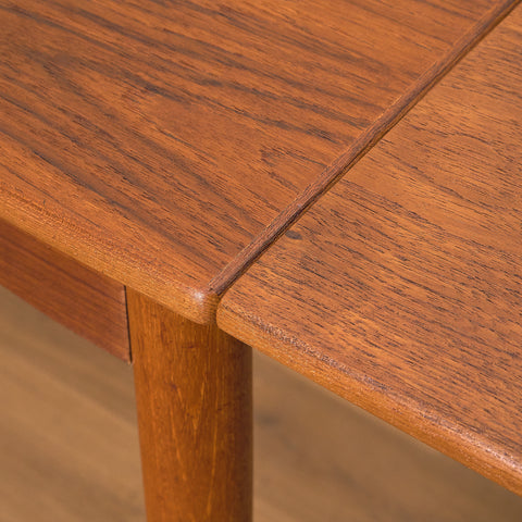 Danish square dining table in teak