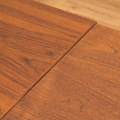 Danish square dining table in teak