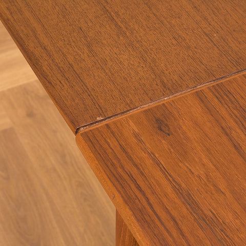 Danish square dining table in teak