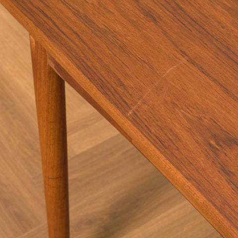 Danish square dining table in teak