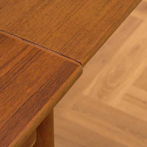 Danish square dining table in teak