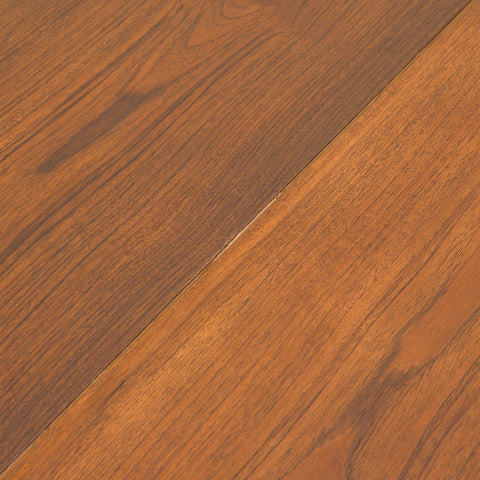 Danish square dining table in teak and oak