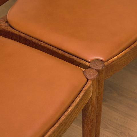 Danish dining chairs in solid oak by Vamo Sønderborg