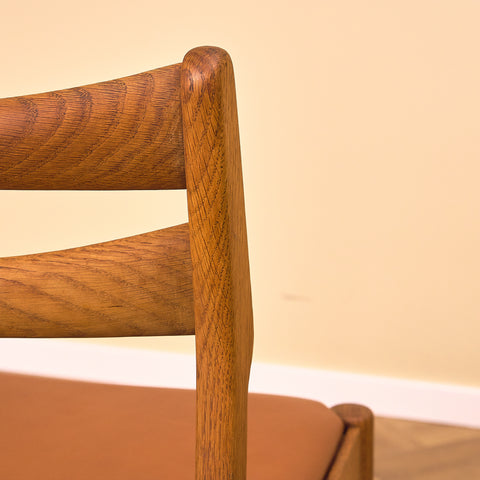 Danish dining chairs in solid oak by Vamo Sønderborg