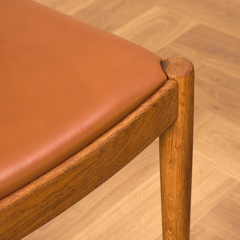 Danish dining chairs in solid oak by Vamo Sønderborg