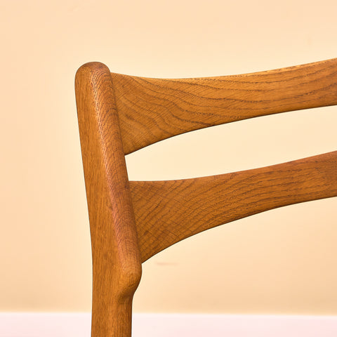 Danish dining chairs in solid oak by Vamo Sønderborg